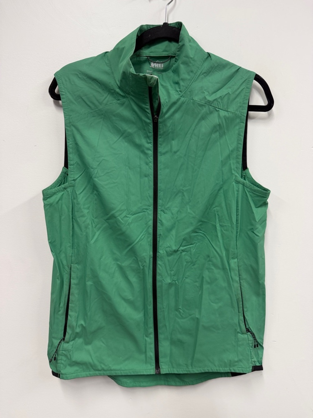 REI Green Full-Zip lightweight Active Vest S